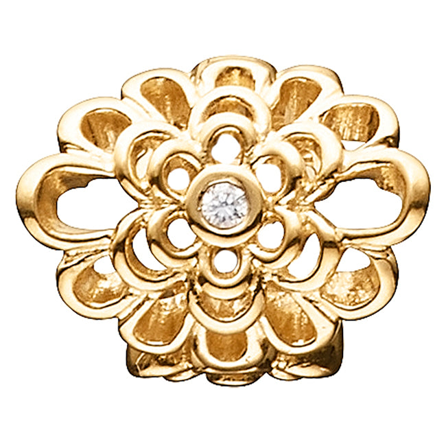 STORY by Kranz & Ziegler Gold Plated Rosetta Pipe Button-346885