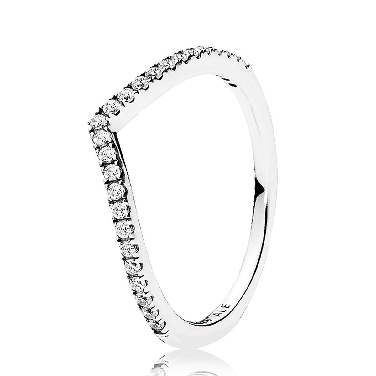Sparkling Wishbone Ring