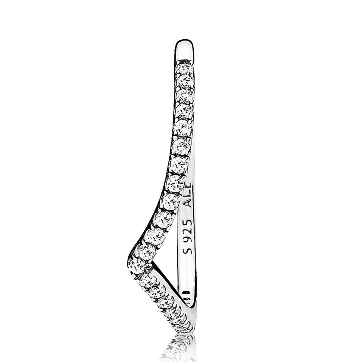 Sparkling Wishbone Ring