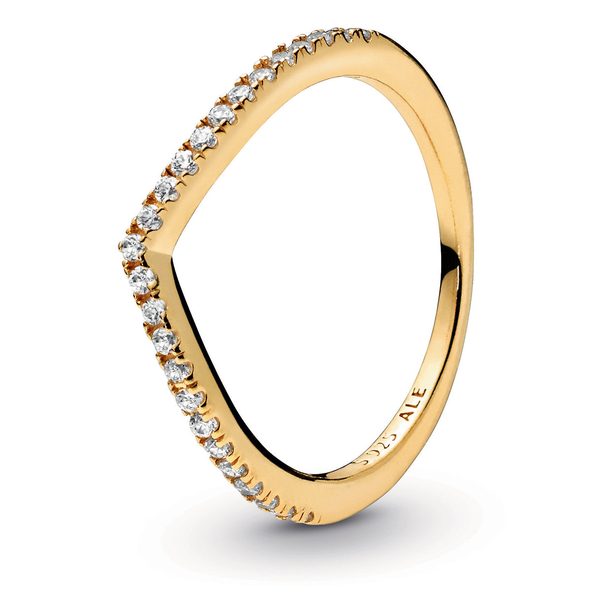 Sparkling Wishbone Ring