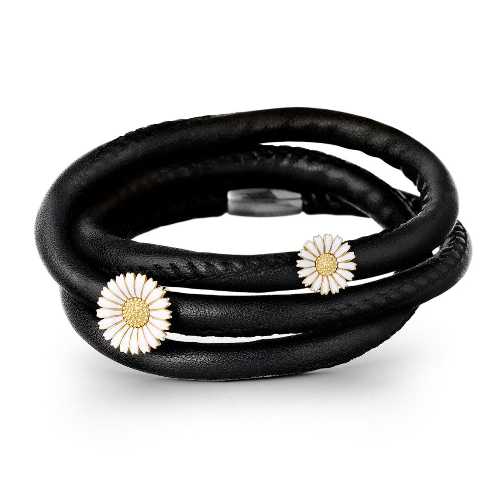 STORY by Kranz & Ziegler Gold Plated White Daisy Button