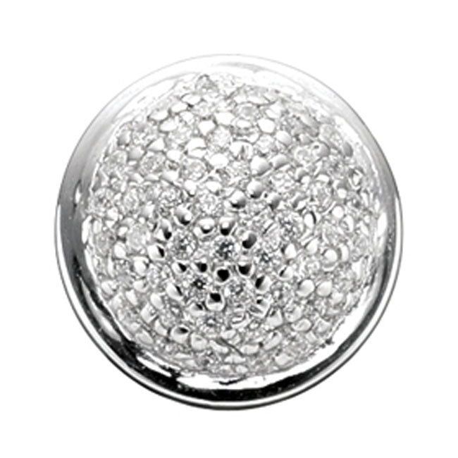 STORY by Kranz & Ziegler Sterling Silver Pavé Button-339339 RETIRED ONLY 2 LEFT!