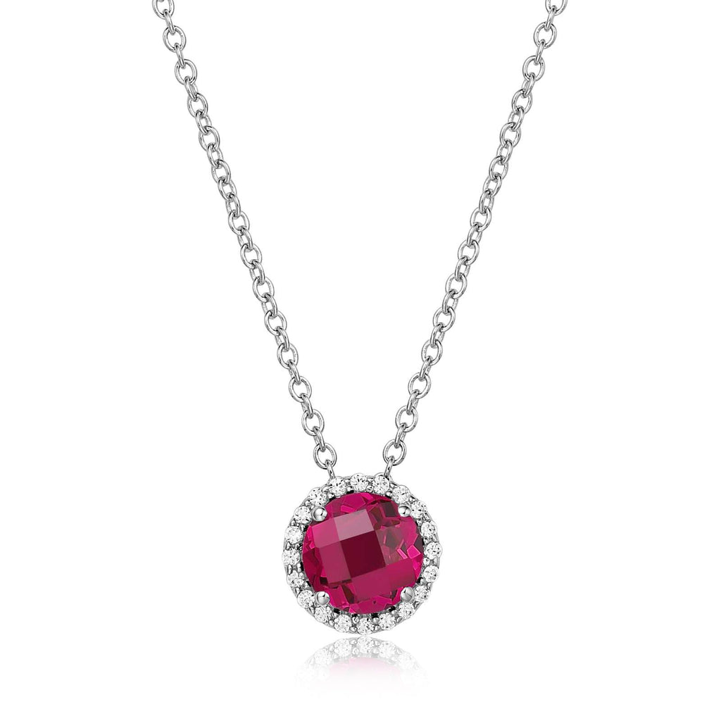 Ruby July Birthstone Necklace