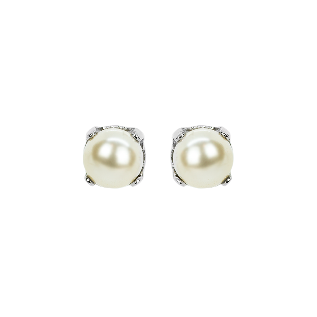 Petite Everyday Stud Earrings in Rhodium