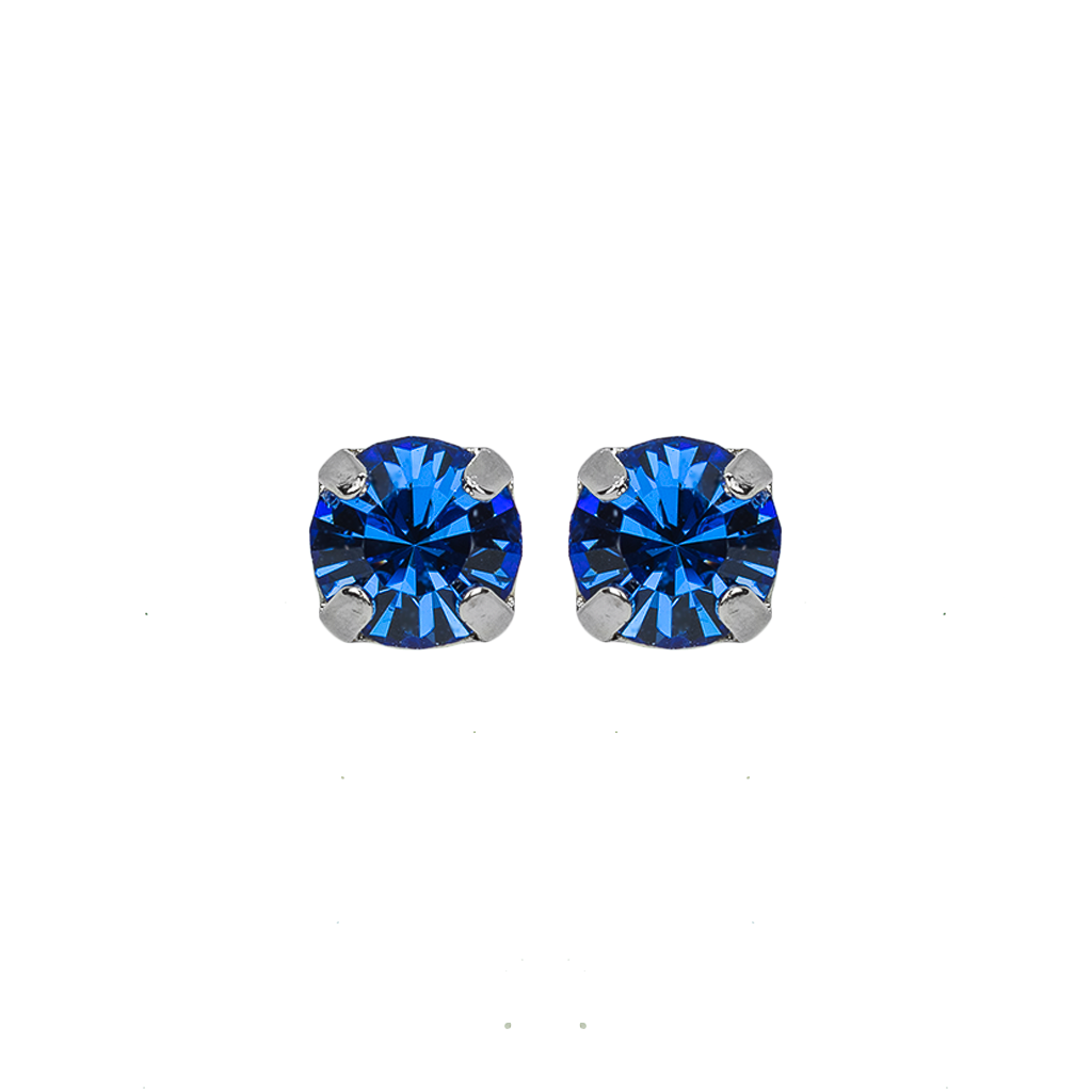 Petite Everyday Stud Earrings in Rhodium