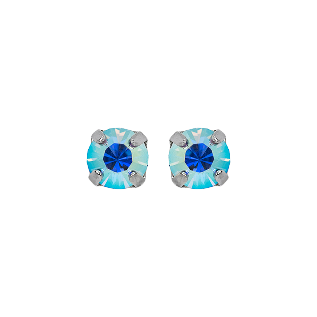 Petite Everyday Stud Earrings in Rhodium
