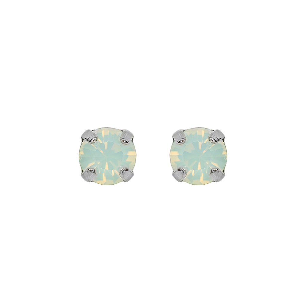 Petite Everyday Stud Earrings in Rhodium