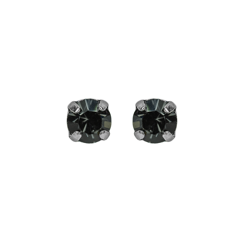 Petite Everyday Stud Earrings in Rhodium