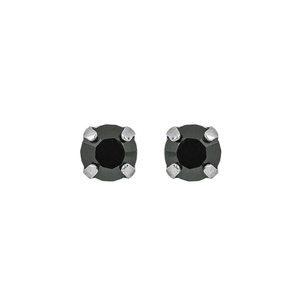 Petite Everyday Stud Earrings in Rhodium
