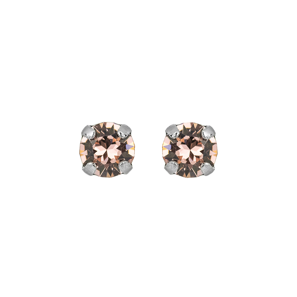 Petite Everyday Stud Earrings in Rhodium