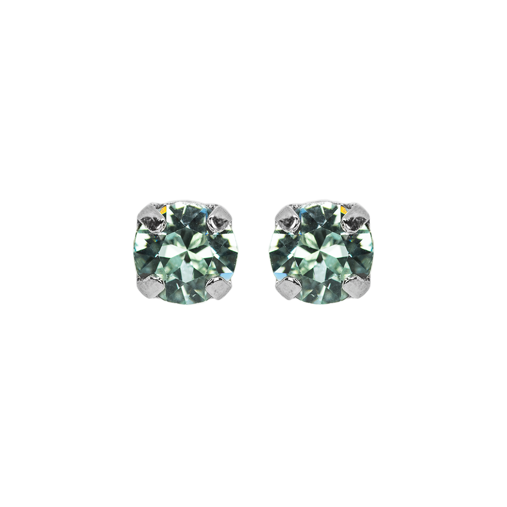 Petite Everyday Stud Earrings in Rhodium