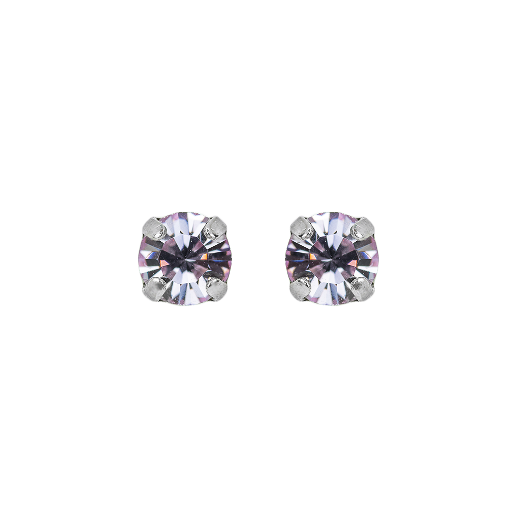 Petite Everyday Stud Earrings in Rhodium