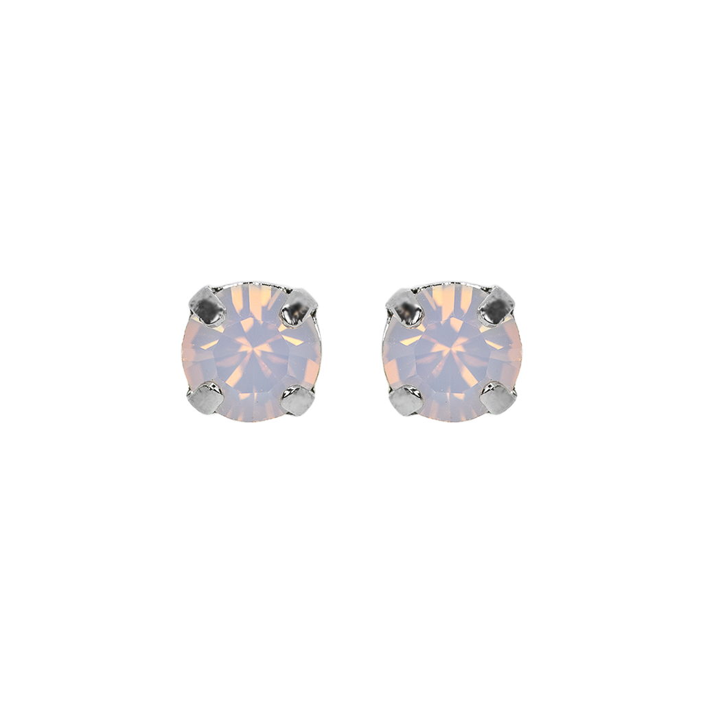 Petite Everyday Stud Earrings in Rhodium