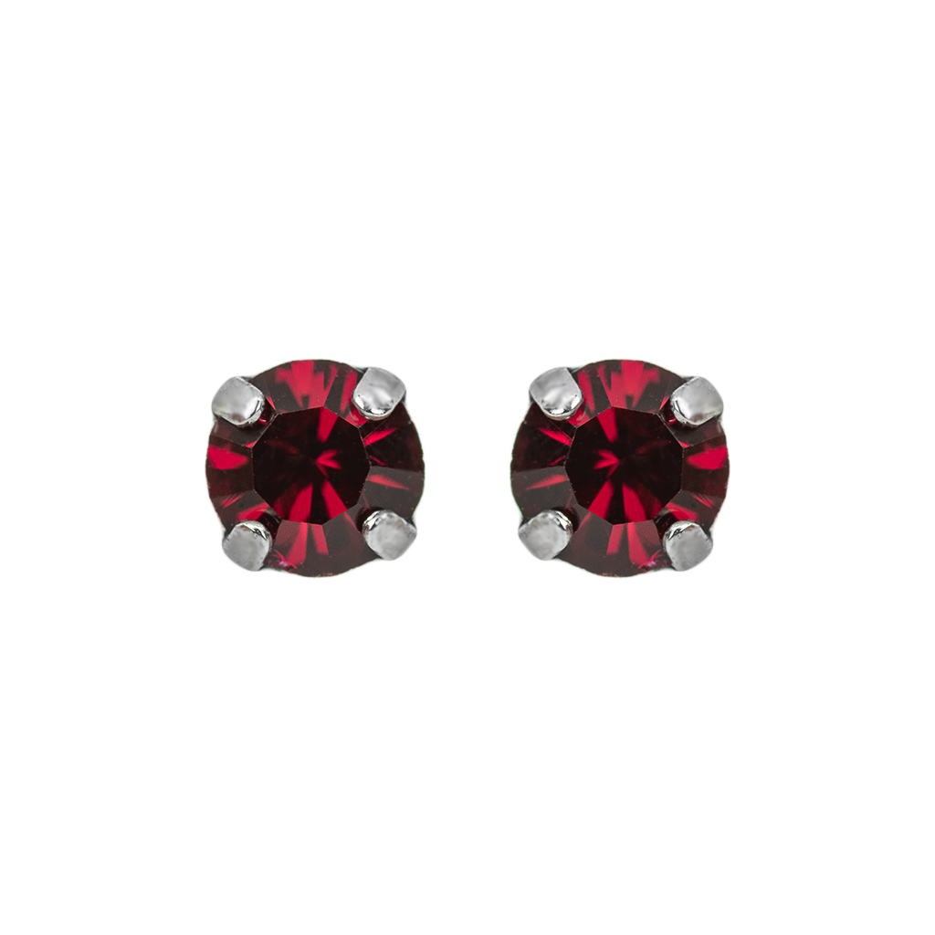 Petite Everyday Stud Earrings in Rhodium