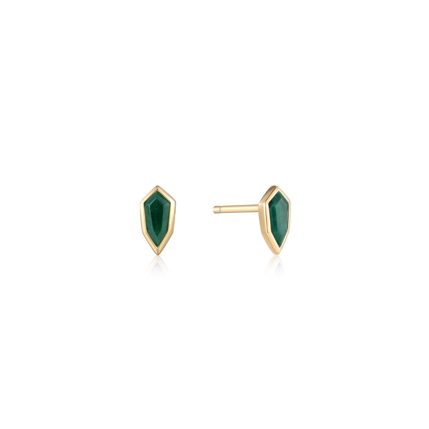 Second Nature - Malachite Emblem Stud Earrings
