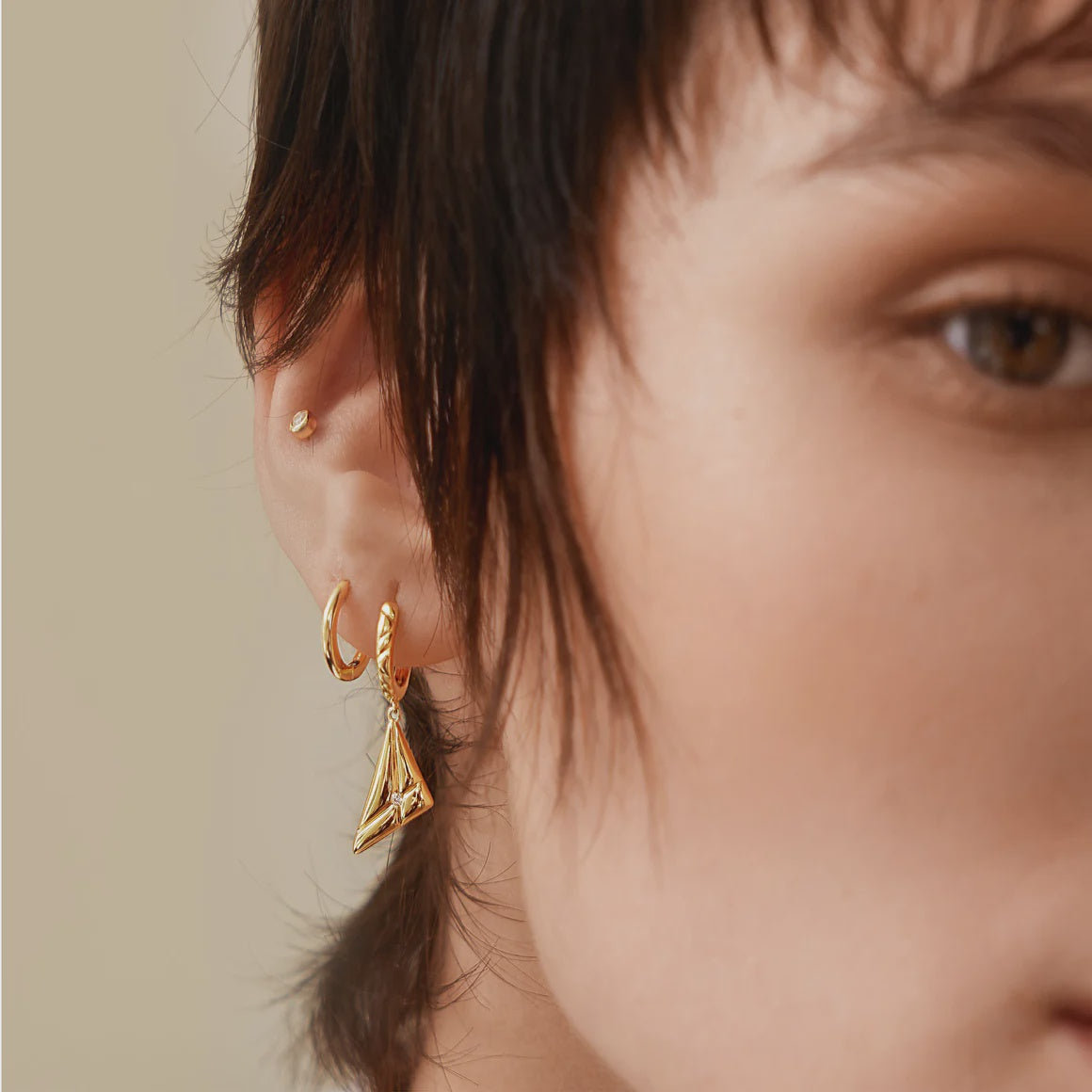 Sunshine Chaser - Solitaire Cubic Zirconia Barbell