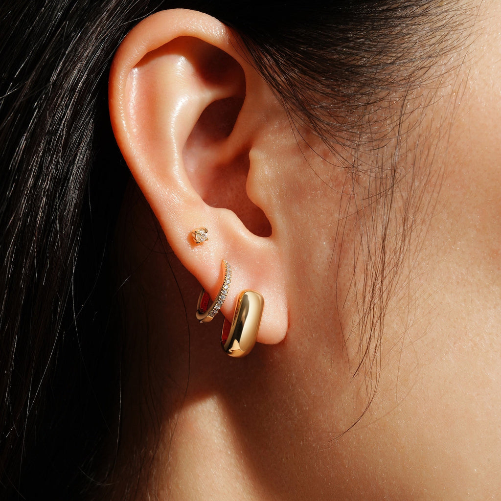 Trailblazer - Mini U-shaped Huggie Hoop Earrings