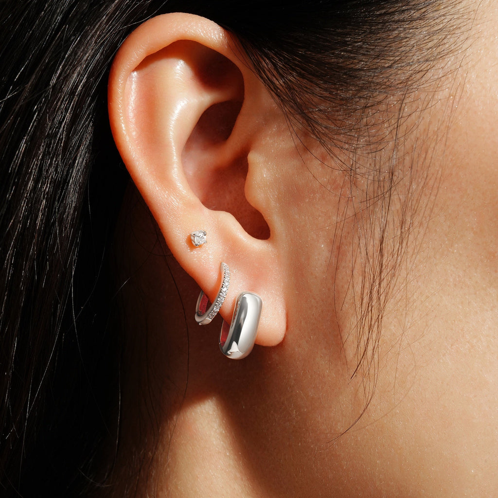 Trailblazer - Mini U-shaped Huggie Hoop Earrings