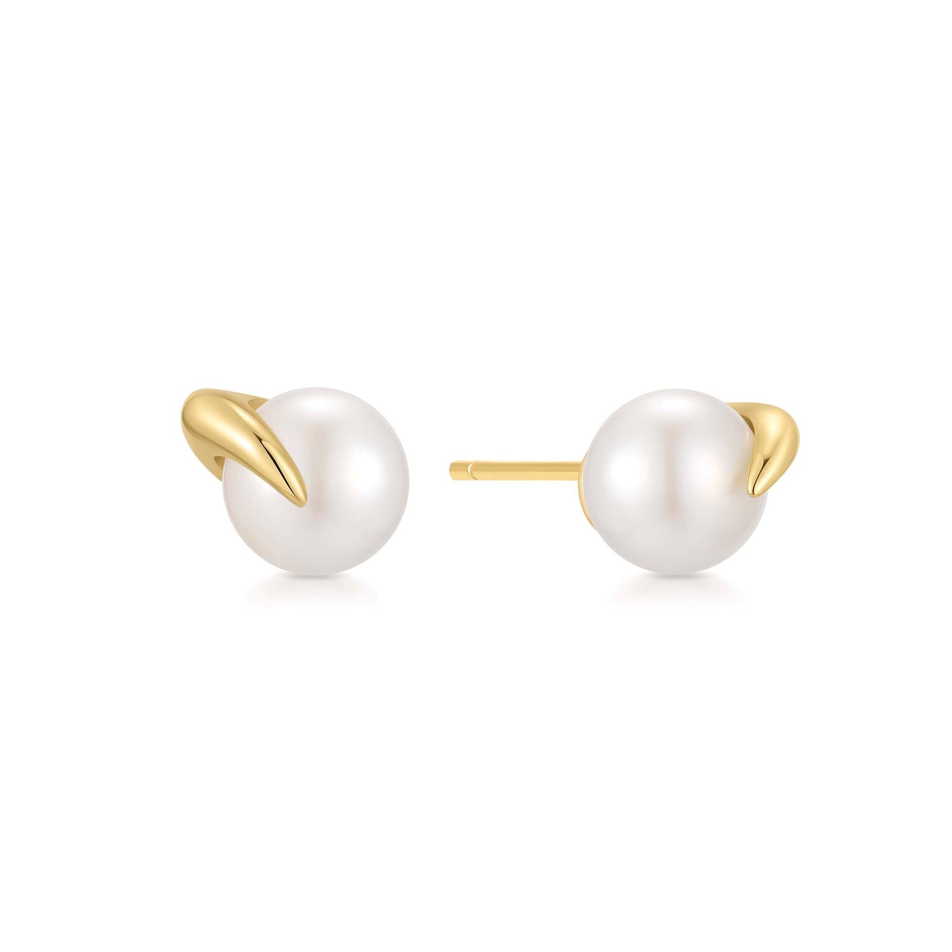 Reimaginer - Pearl Claw Stud Earrings