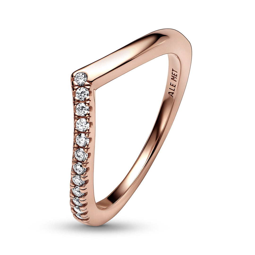 Timeless Wish Half Sparkling Ring