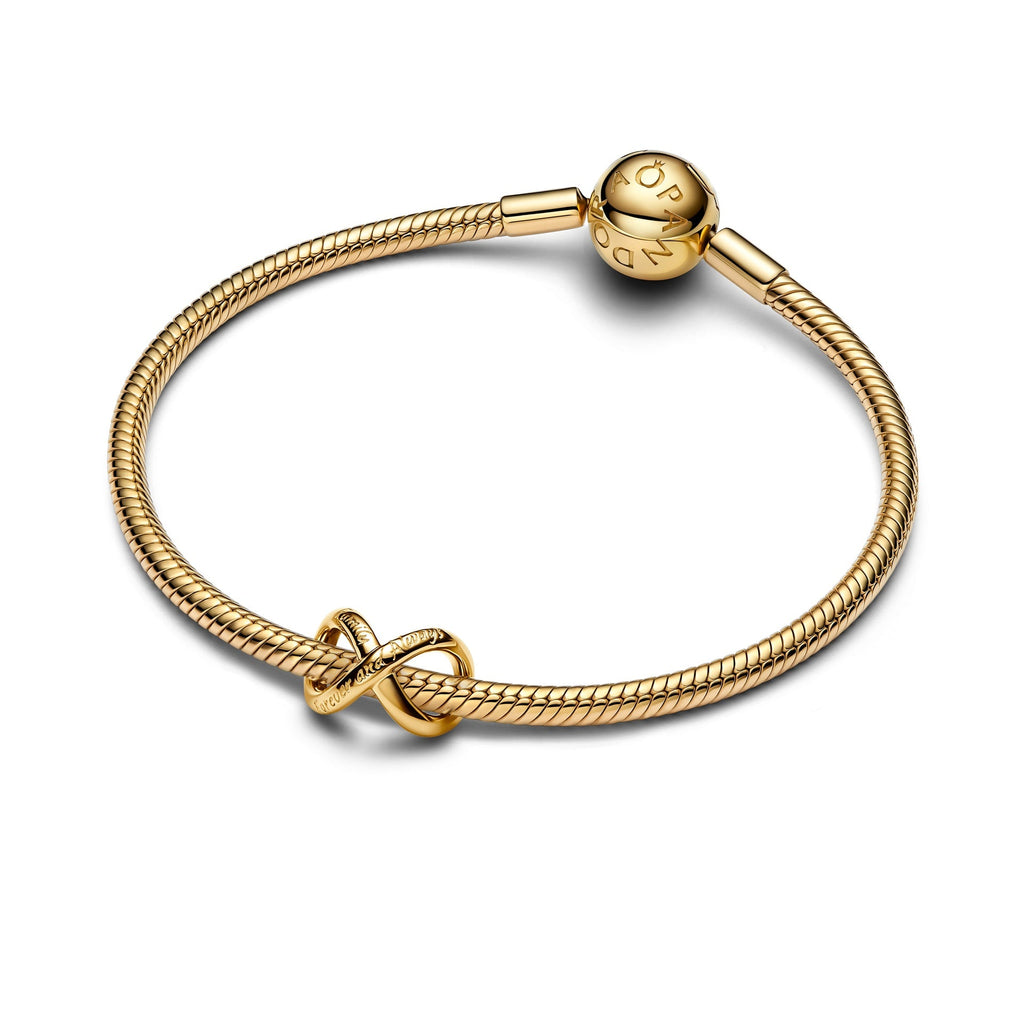 14k Gold-Plated Forever & Always Infinity Charm