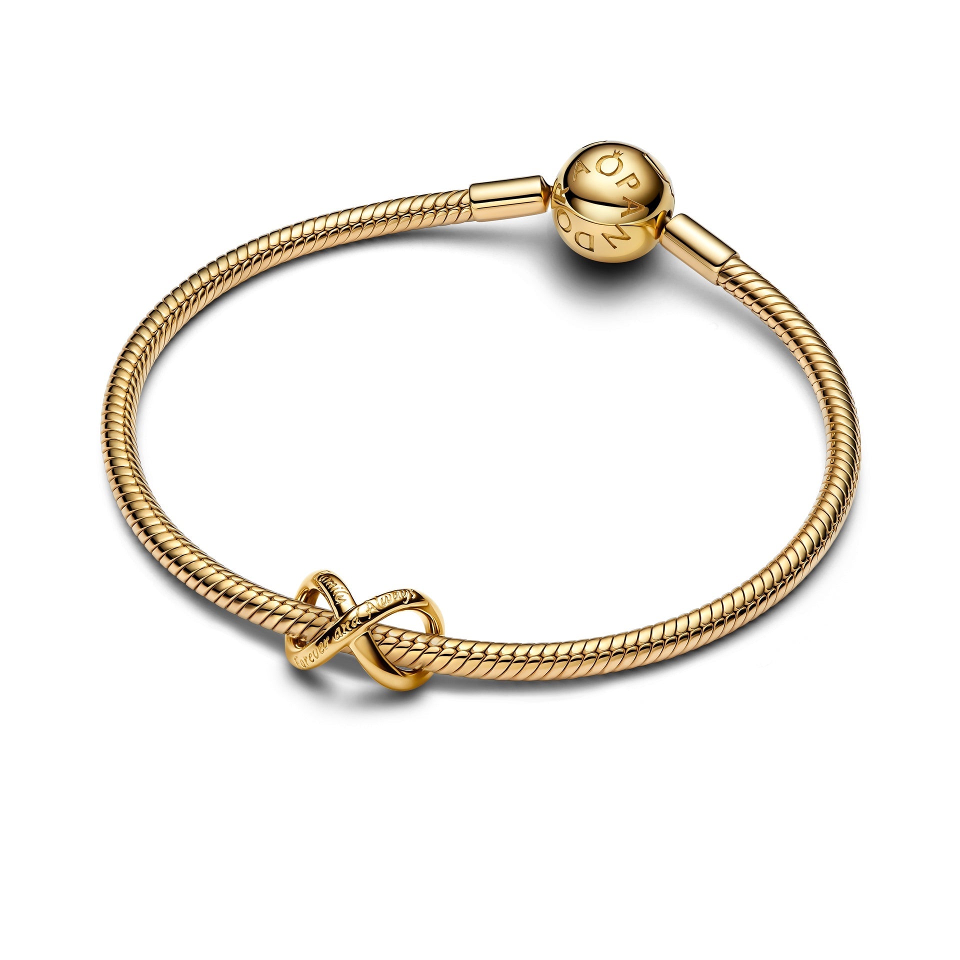14k Gold-Plated Forever & Always Infinity Charm