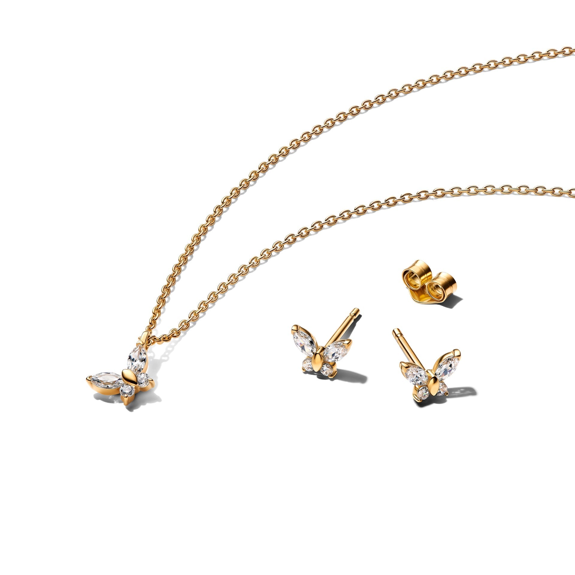 Golden Butterfly Jewelry Gift Set
