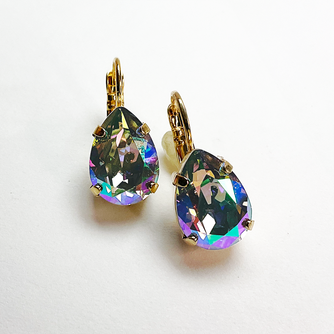 Pear Leverback Sun-Kissed 'Paradise Shine' Earrings