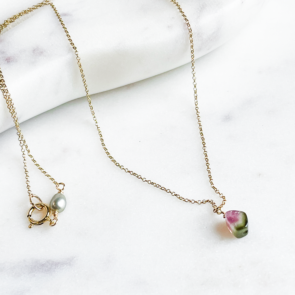 Tourmaline 'Tiny Treasure' Necklace
