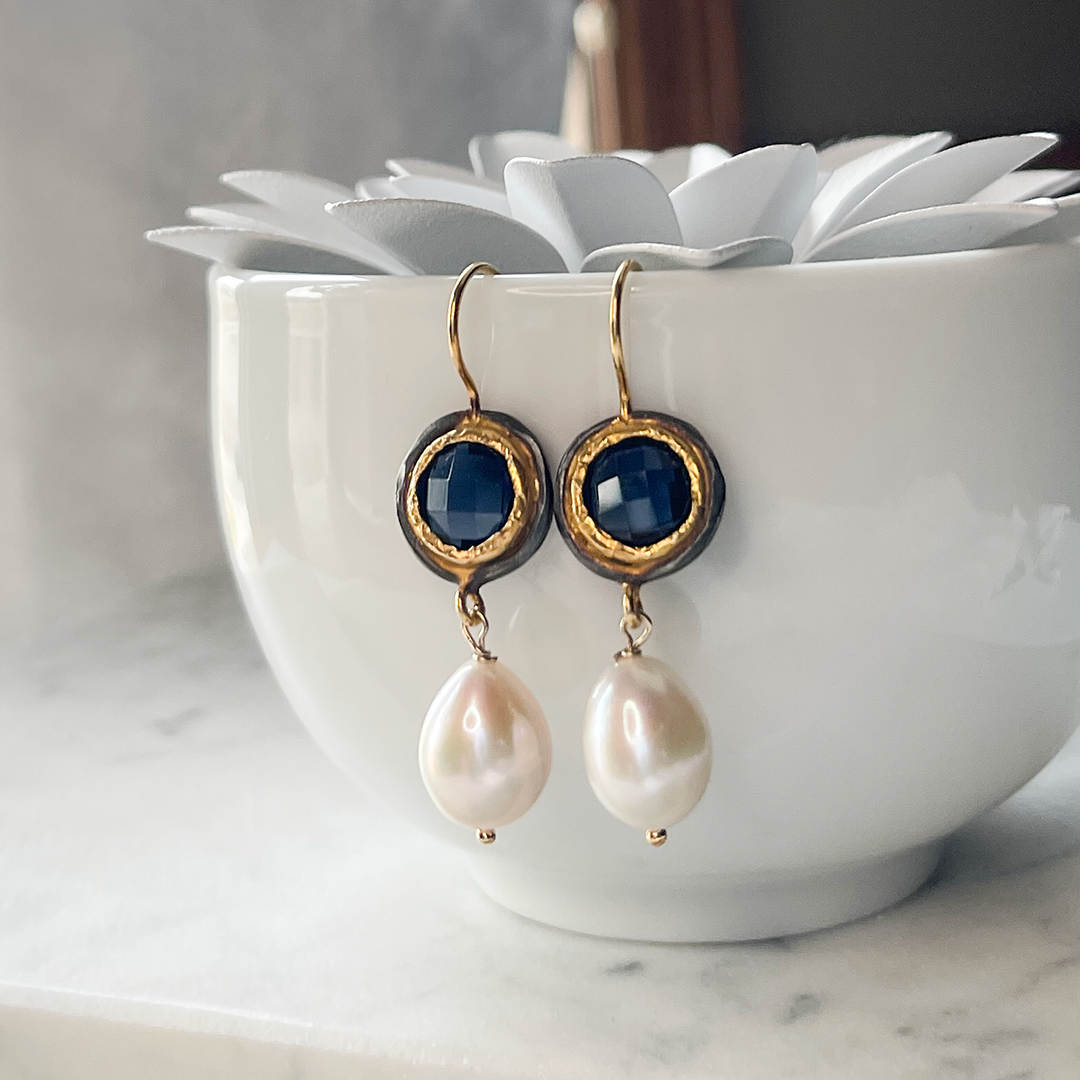 Pearl & Colored Stone Earrings