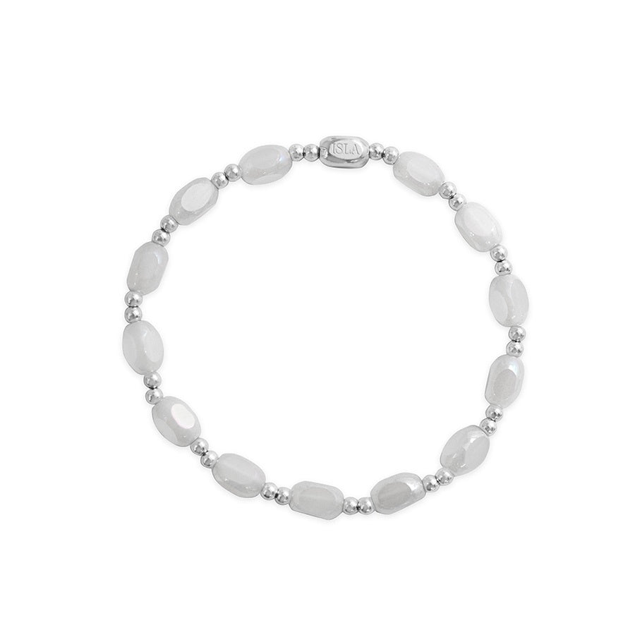 All In - White Cap Steel Bracelet