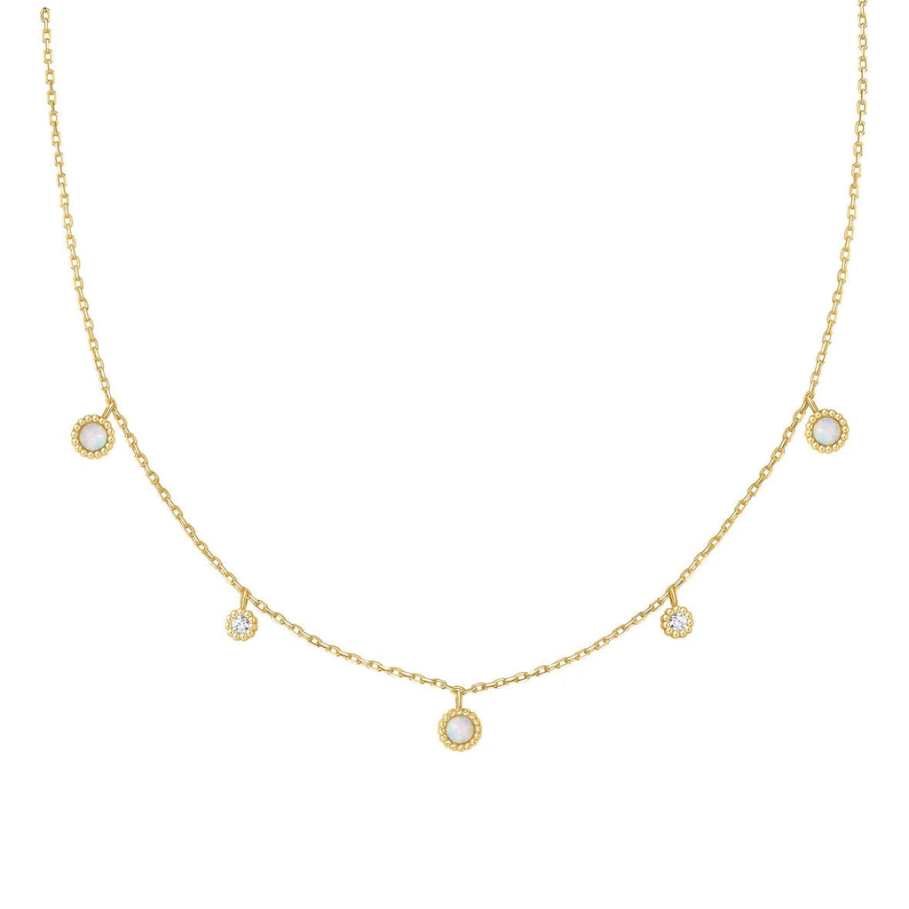 Sunny Sparkler - Kyoto Opal Station Necklace