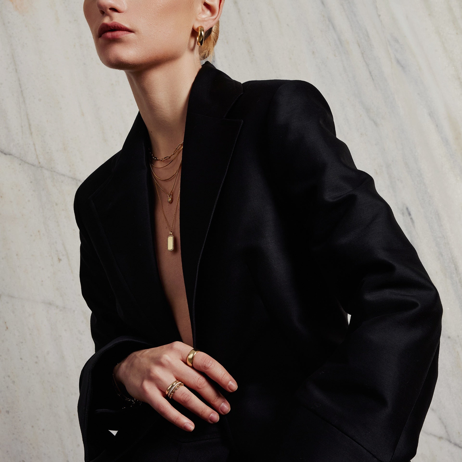 Trailblazer - Sparkling Tag Necklace