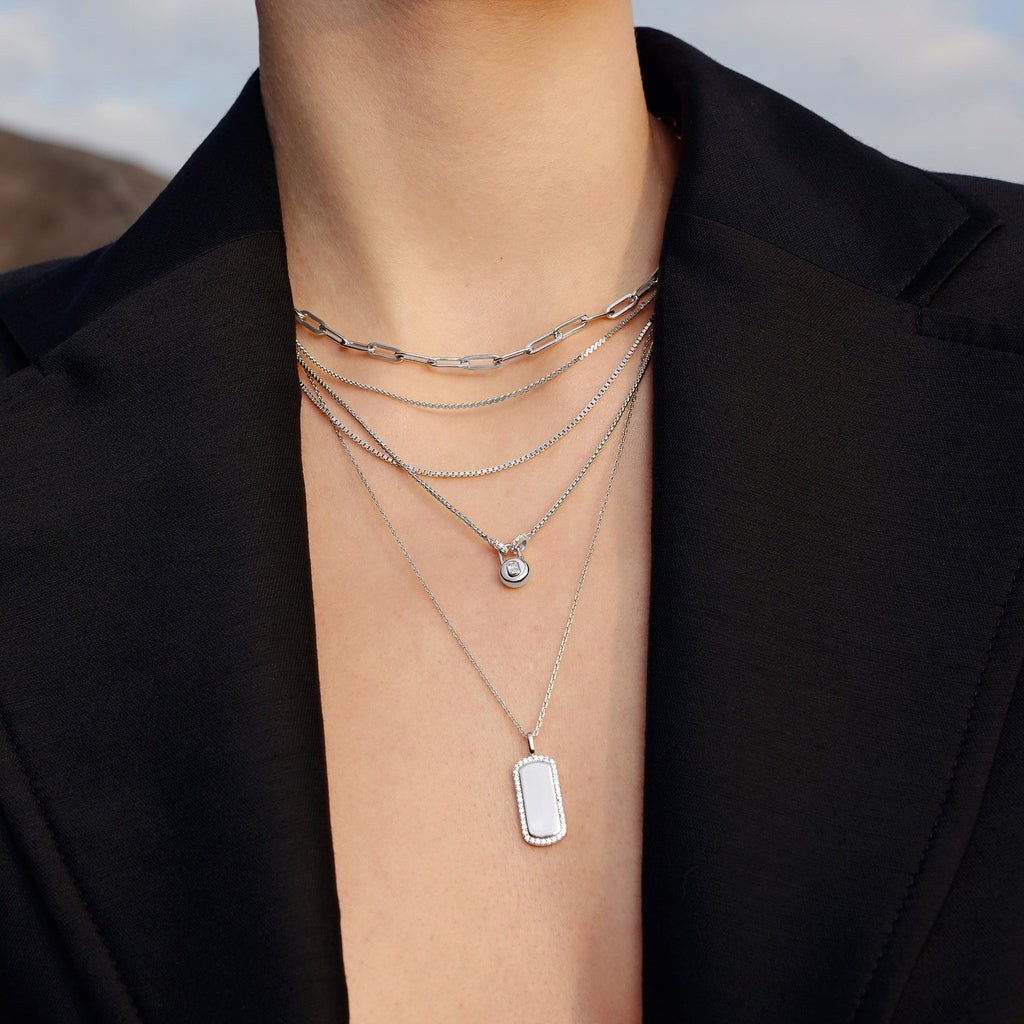 Trailblazer - Linked Locket Dangle Necklace