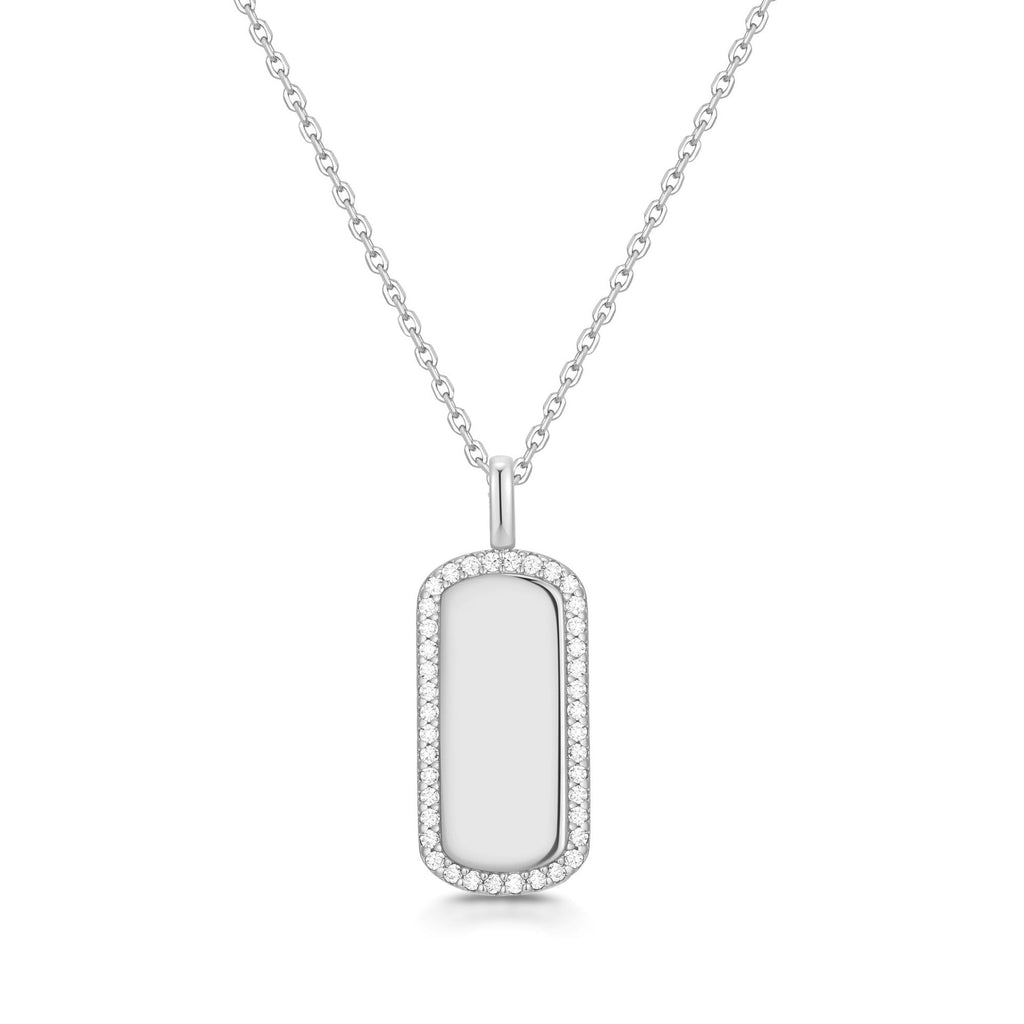 Trailblazer - Sparkling Tag Necklace