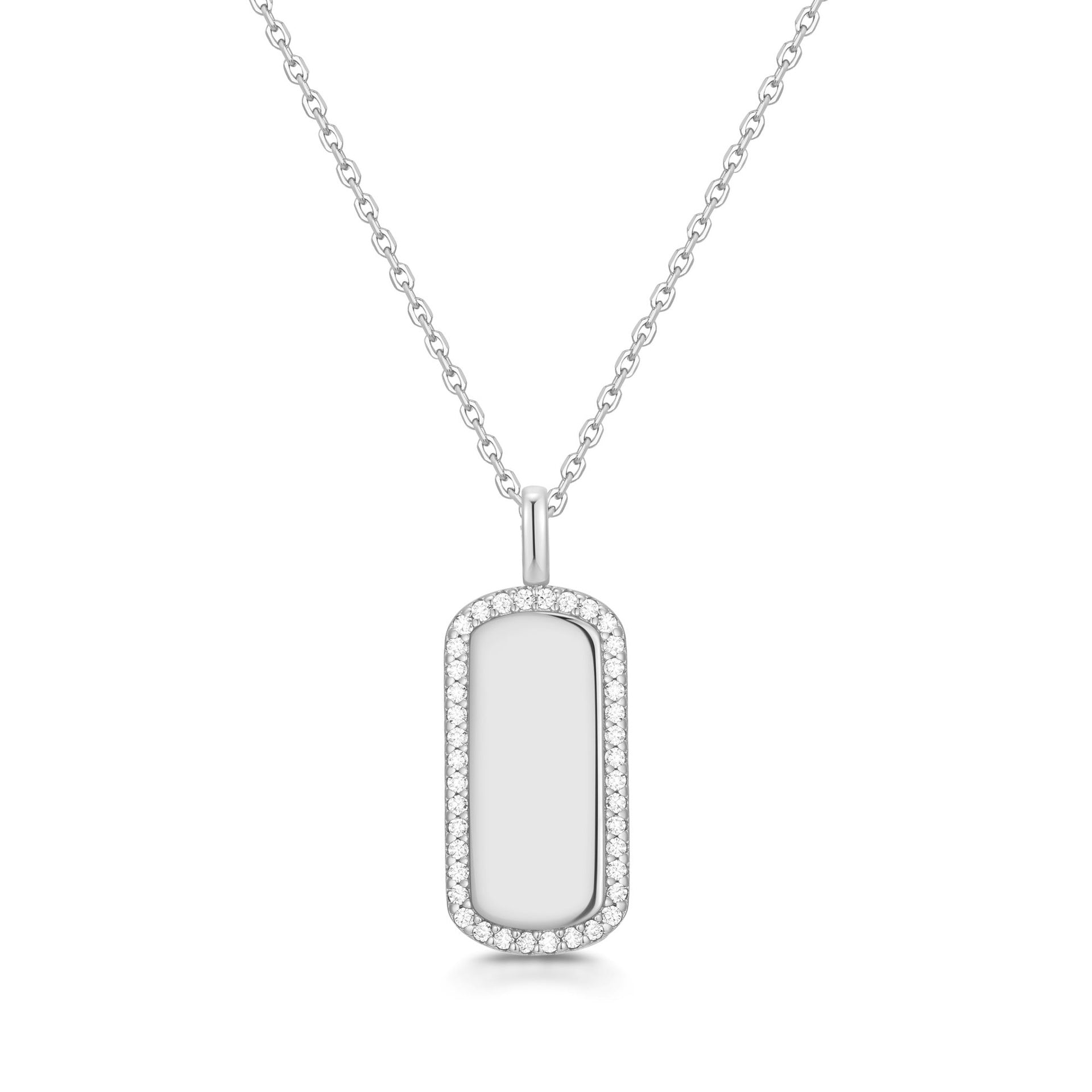 Trailblazer - Sparkling Tag Necklace