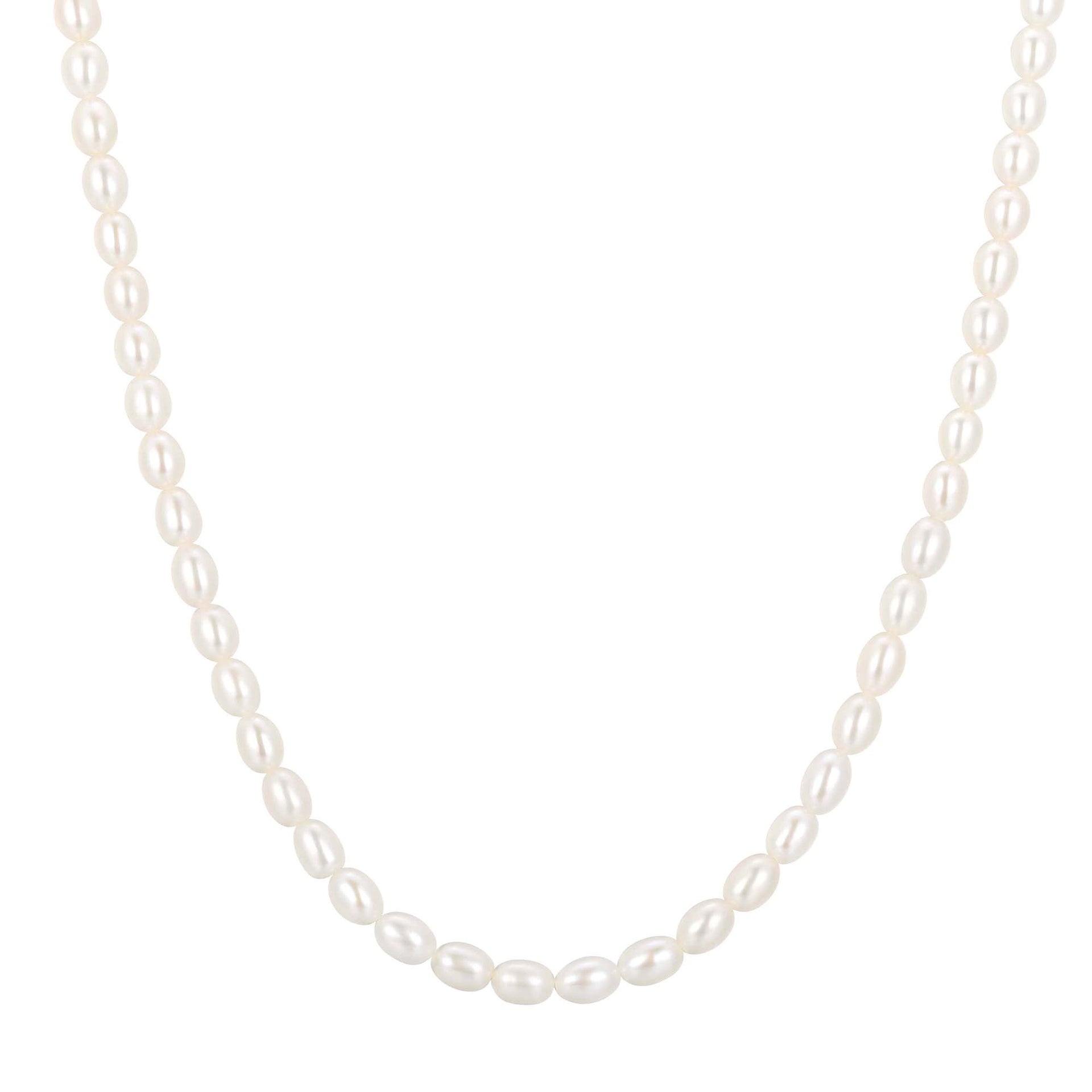 Reimaginer - Gold Shell Pearl Beaded Necklace