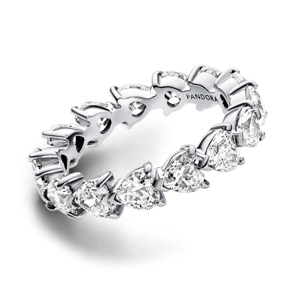 Row of Hearts Eternity Ring