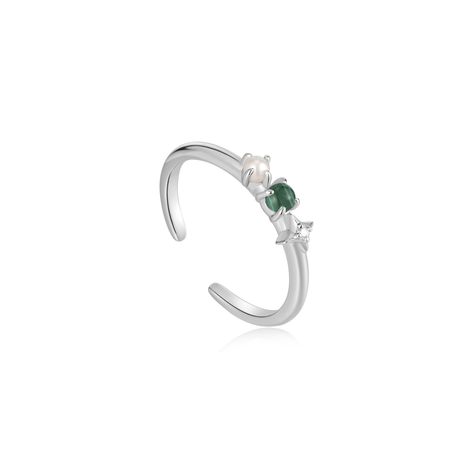 Second Nature - Malachite Star Adjustable Ring