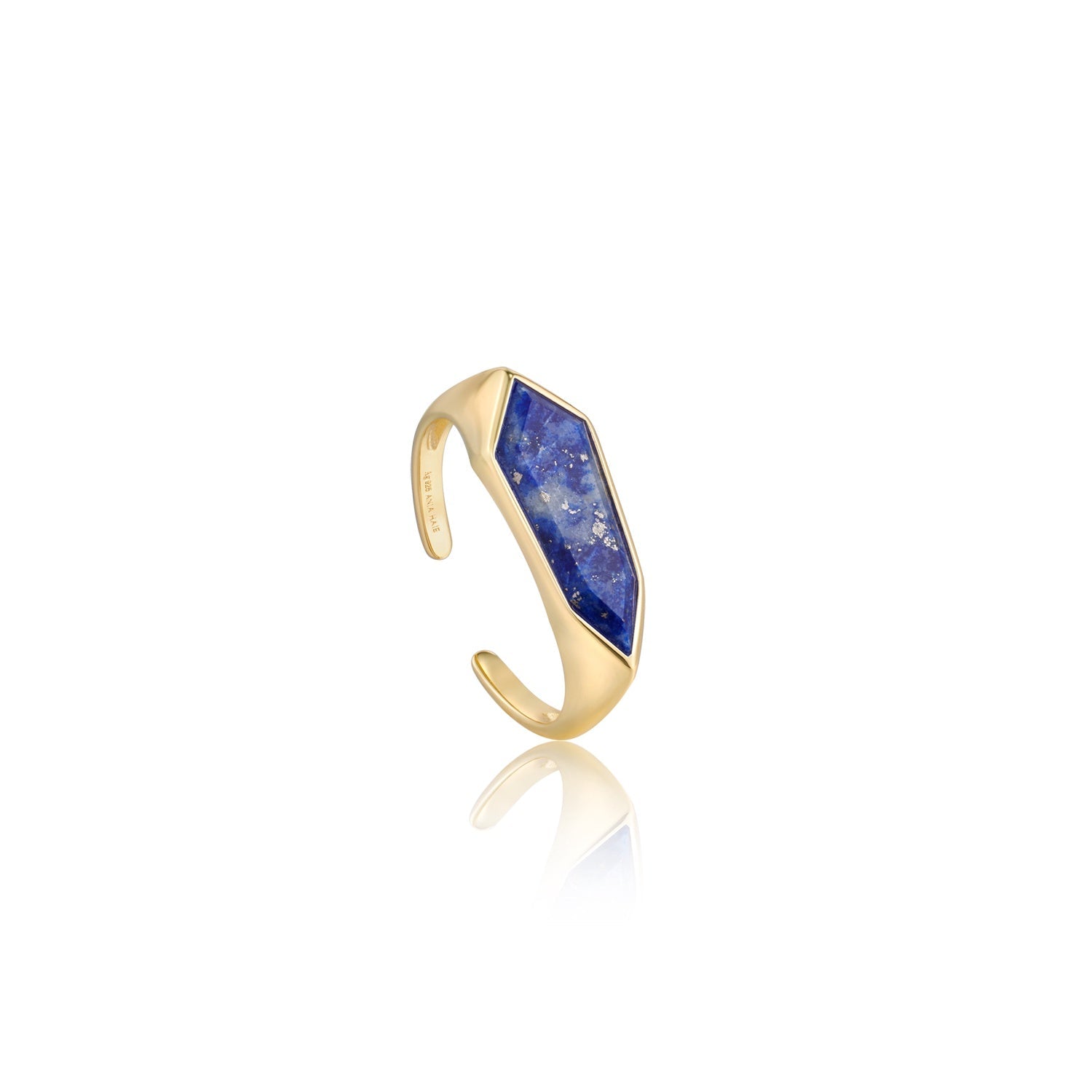 Second Nature - Lapis Emblem Adjustable Ring