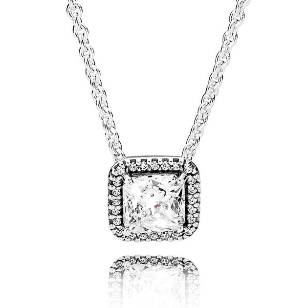 Timeless Elegance Clear CZ Necklace