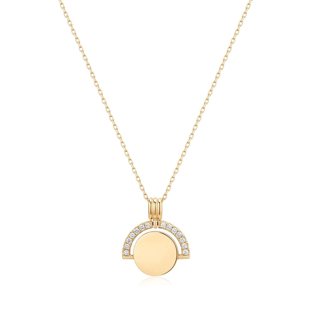 RANIA | Bead Set Lab Grown Diamond Circle Necklace