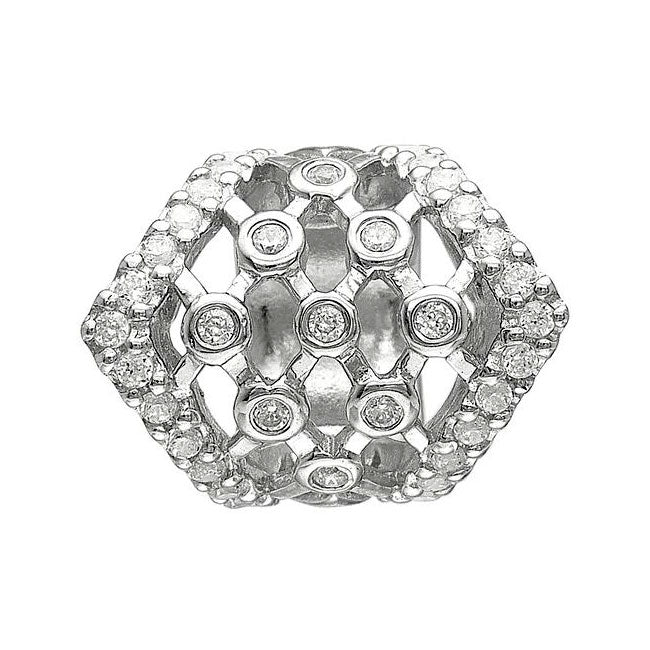STORY by Kranz & Ziegler Silver Opulence Button-345824