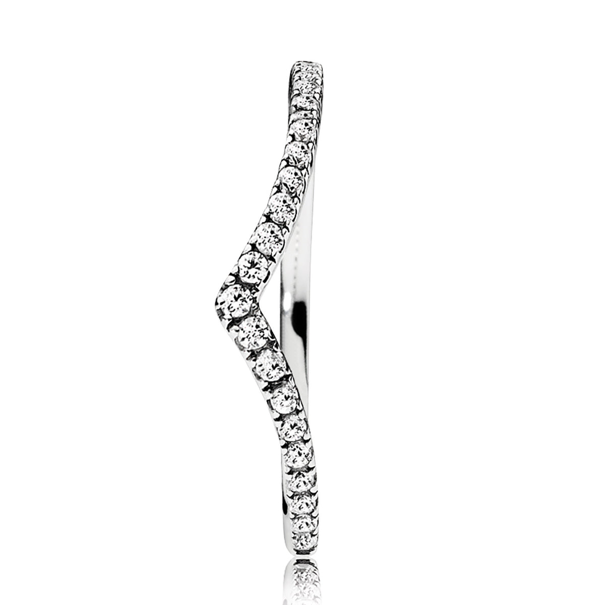 Sparkling Wishbone Ring