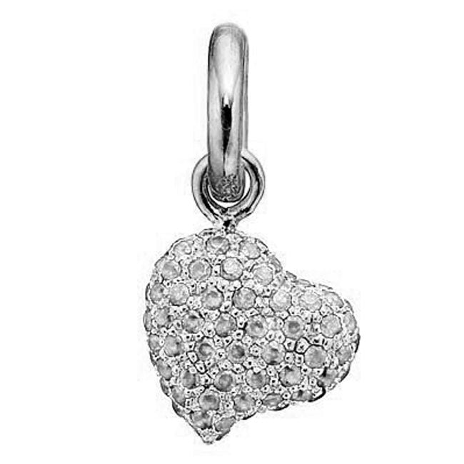 STORY by Kranz & Ziegler Sterling Silver Pavé Heart Charm-339332
