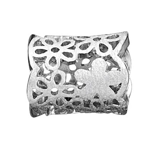 STORY by Kranz & Ziegler Sterling Silver Large Flower Pattern Button RETIRED ONLY 4 LEFT!-340607